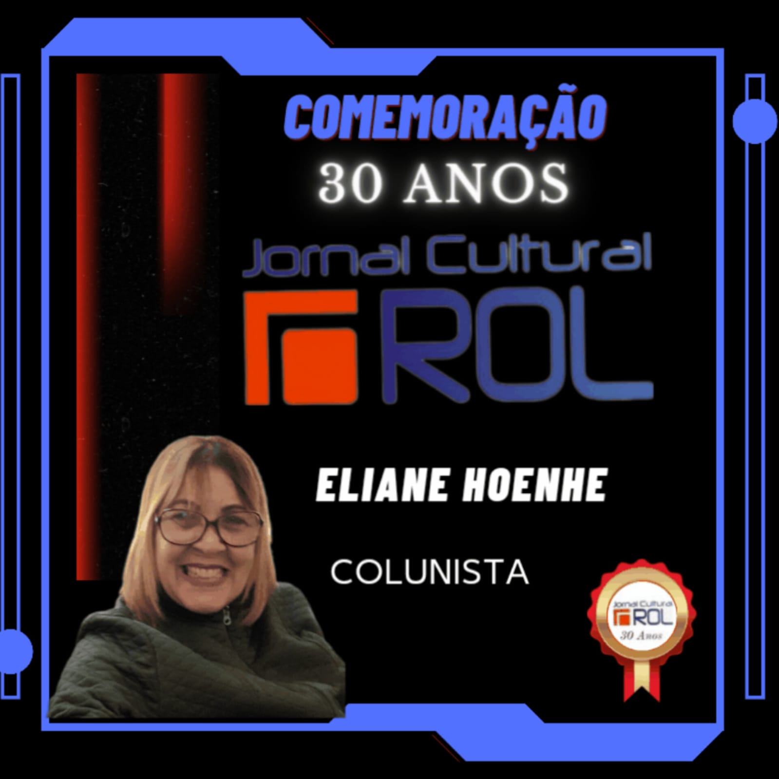 Card comemorativo dos 30 anos do ROL - Eliana Hoenhe Pereira