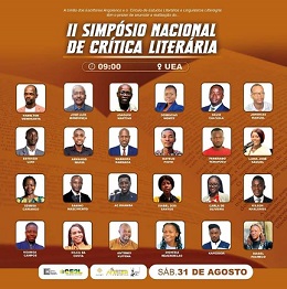 Card do II Simpósio Nacional de Crítica Literária