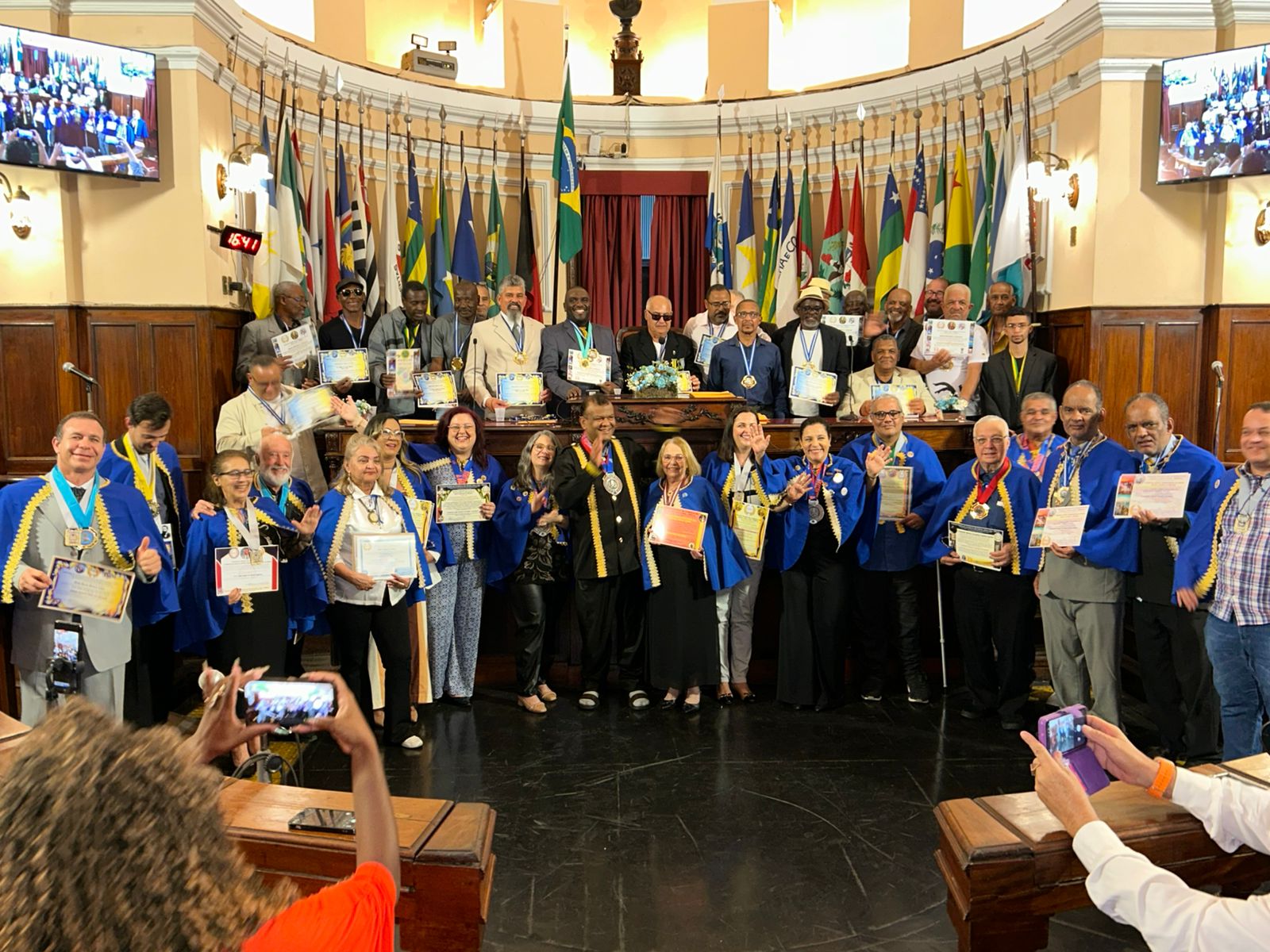Solenidade realizada pela FEBACLA na Câmara Municipal de Nierói (RJ)