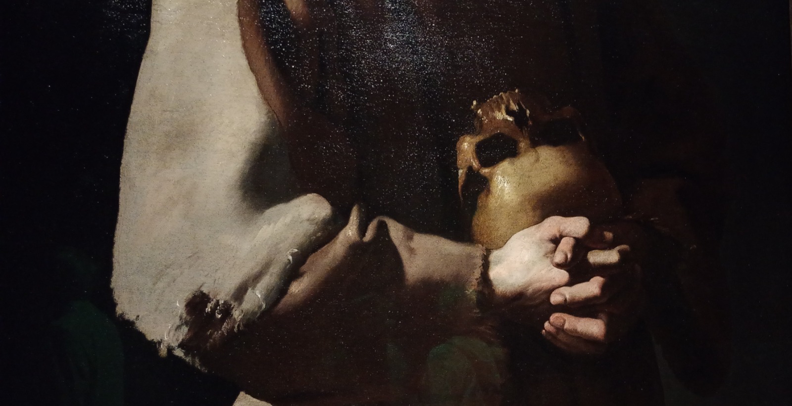 Detalle del cuadro "San Francisco" de Francisco de Zurbarán. foto de Raafel Peñas Cruz