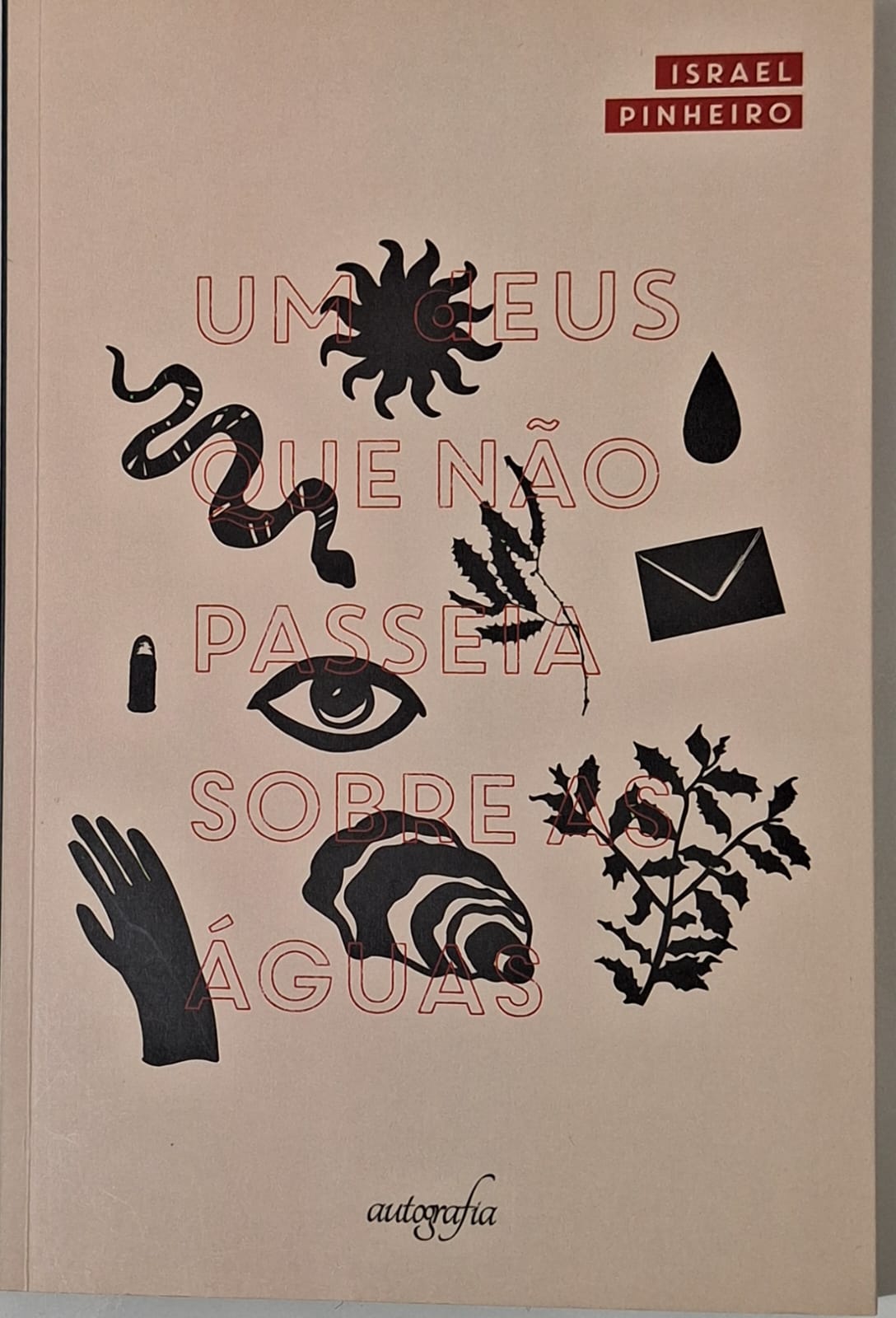 Capa do livro "Um Deus não passeia sobre as águas" do autor Israel Pinheiro