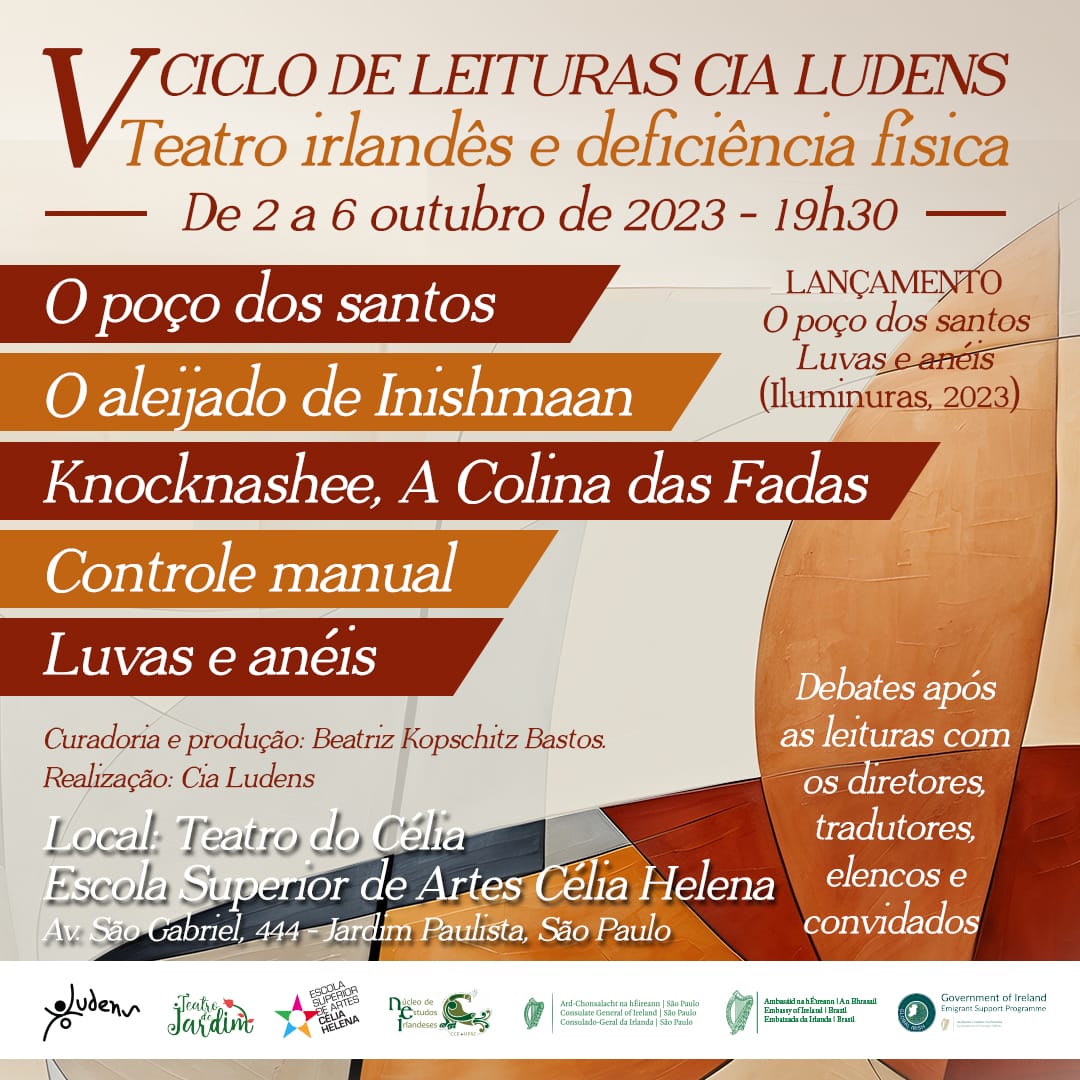 Flyer do V Ciclo de Leituras da Cia. Ludens