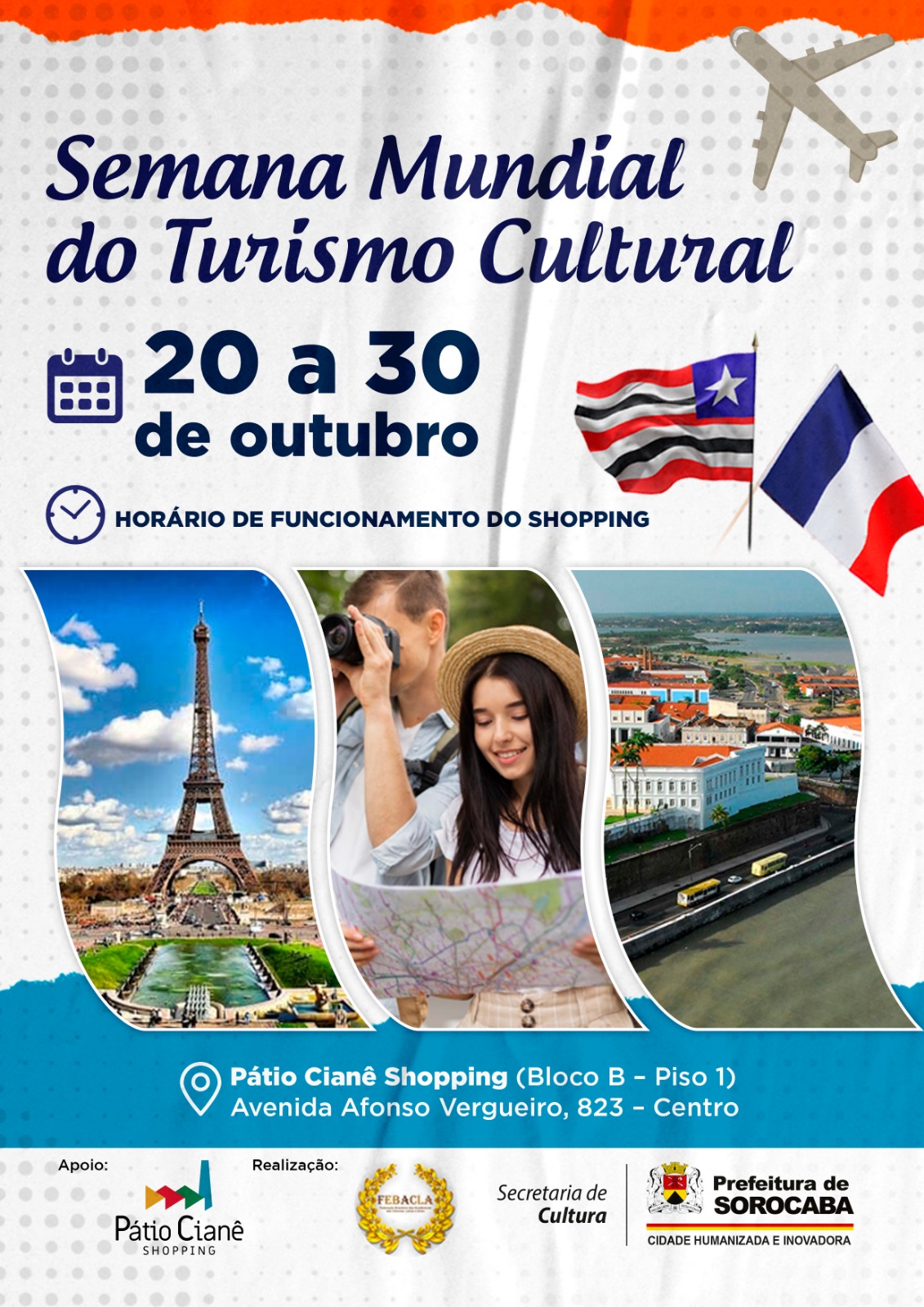 Banner da Semana Mundial do Turismo cultural 2023