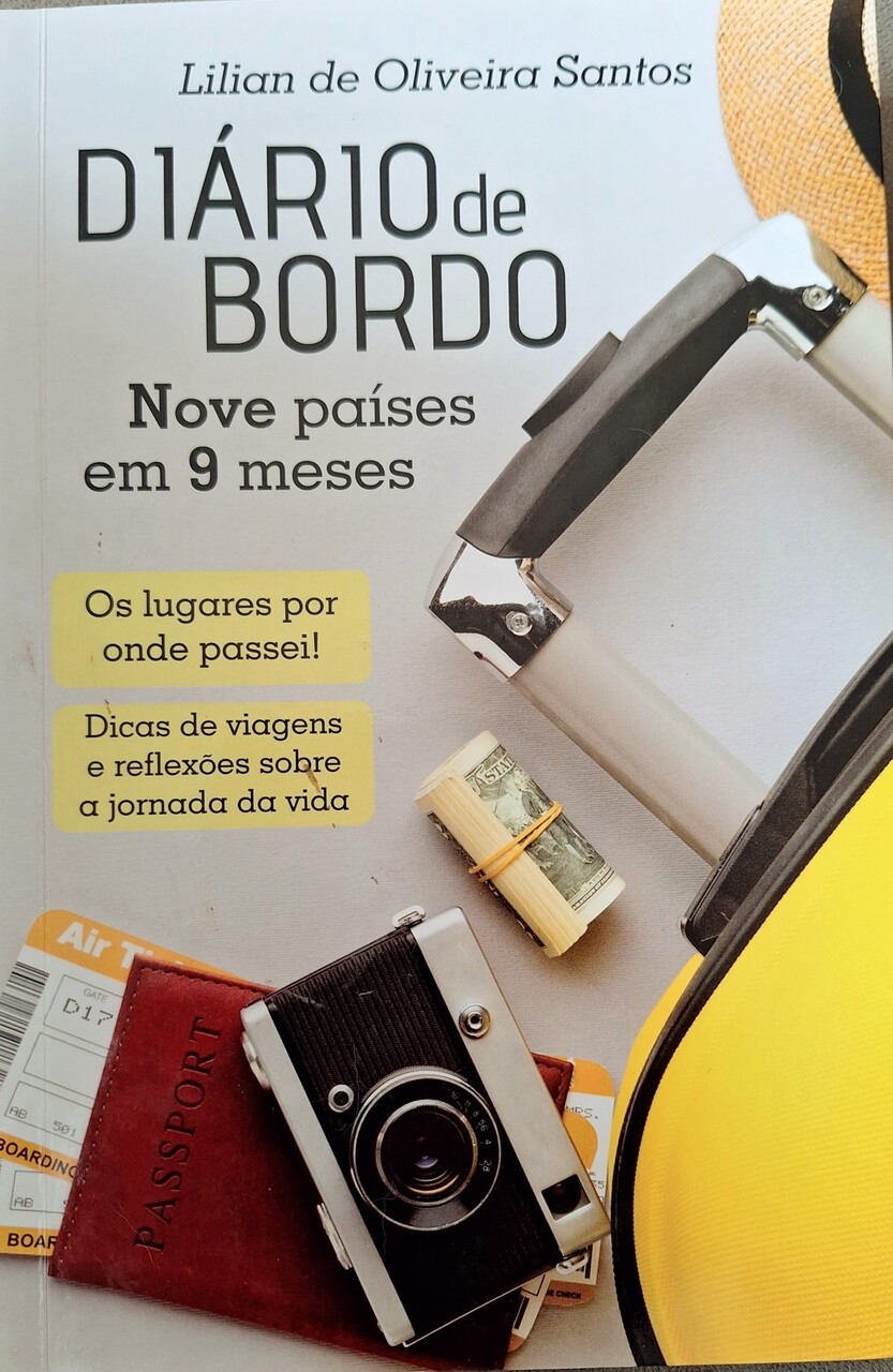 Capa do livro "Diário de bordo" de Lilian de Oliveira Santos, pela Editora AllPrint