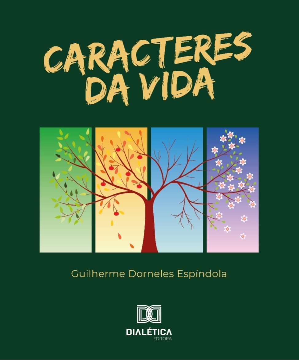 Capa do livro "Caracteres da vida" de Guilherme Dornelas Espíndola, pela Editora Dialética.
