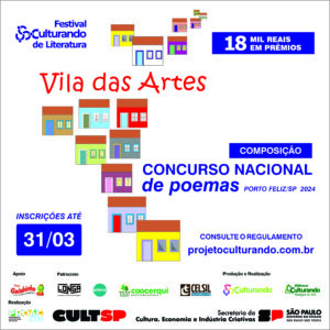 2ª edição do 'Festival Culturando de Literatura – Vila das Artes'