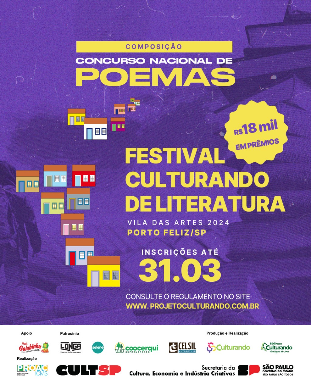 Concurso Nacional de Poemas. 'Festival Culturando de Literatura – Vila das Artes'
