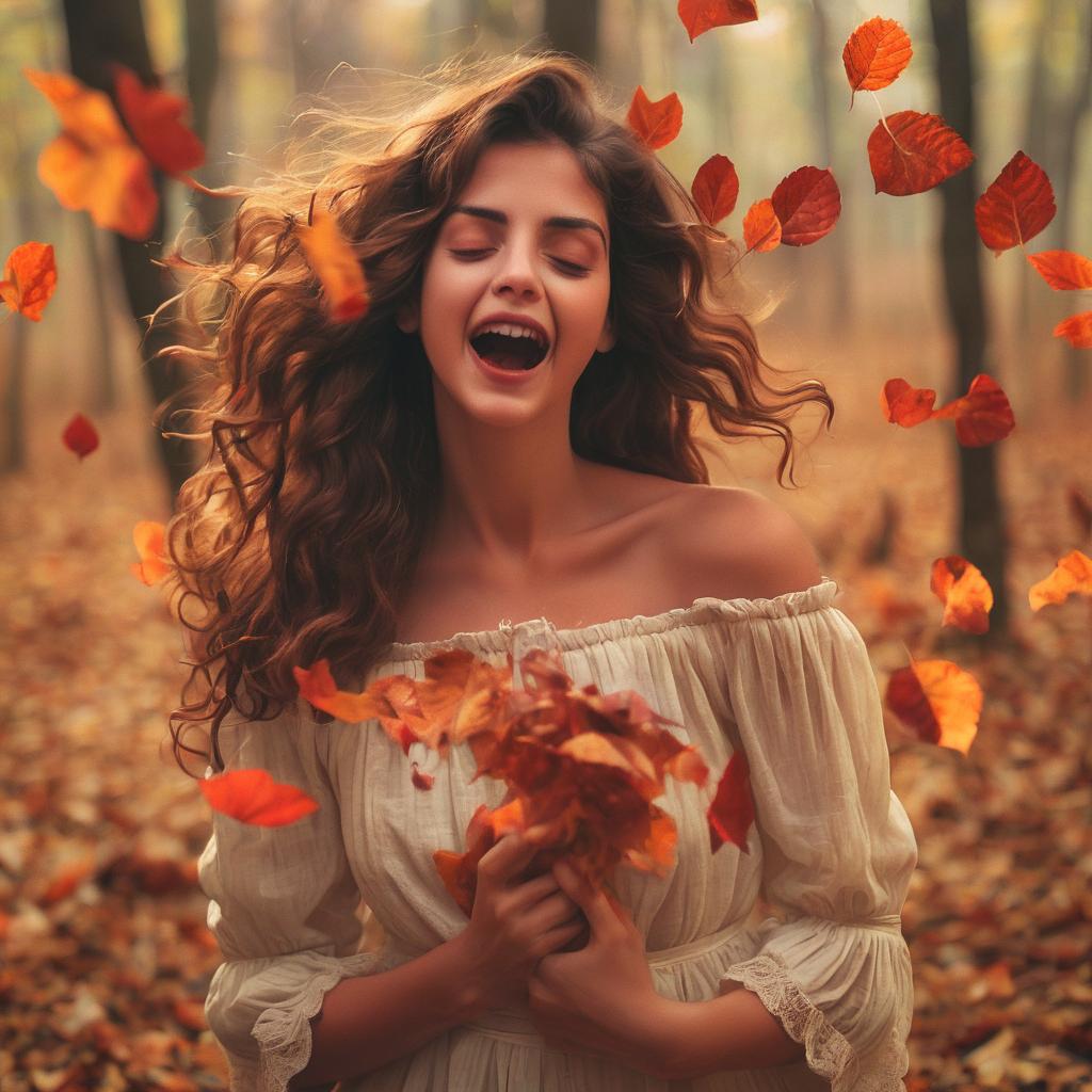 O vento trazendo um amor de outono