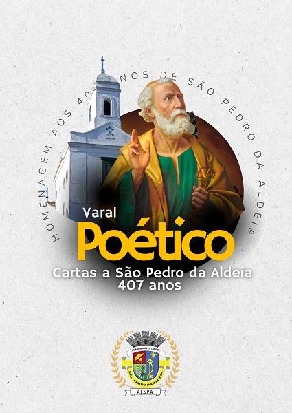 Cartaz do Varal Poético, em homenagem aos 407 anos de São Pedro da Aldeia