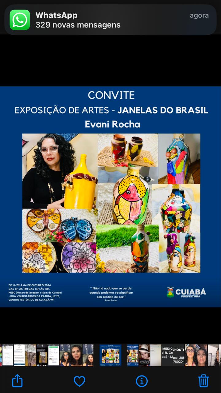 Cartas da exposição de Artes Janelas do Brasil 