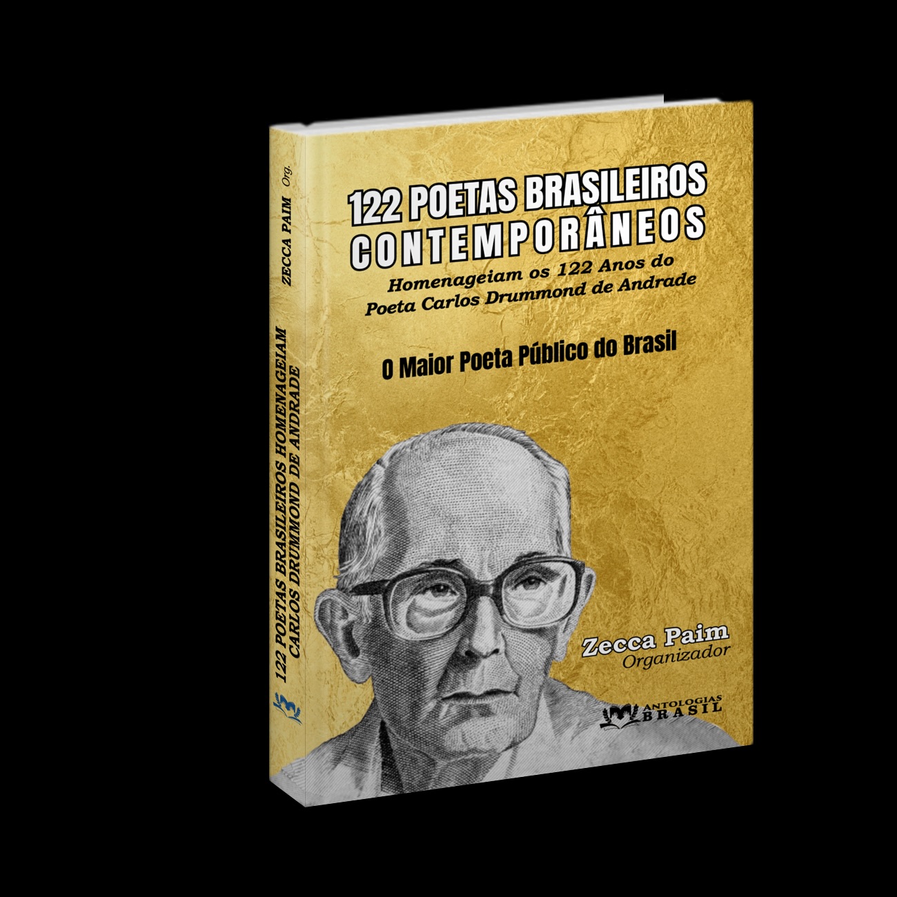 Capa da antologia Homenagem aos 122  Anos do Poeta Carlos Drummond de Andrade