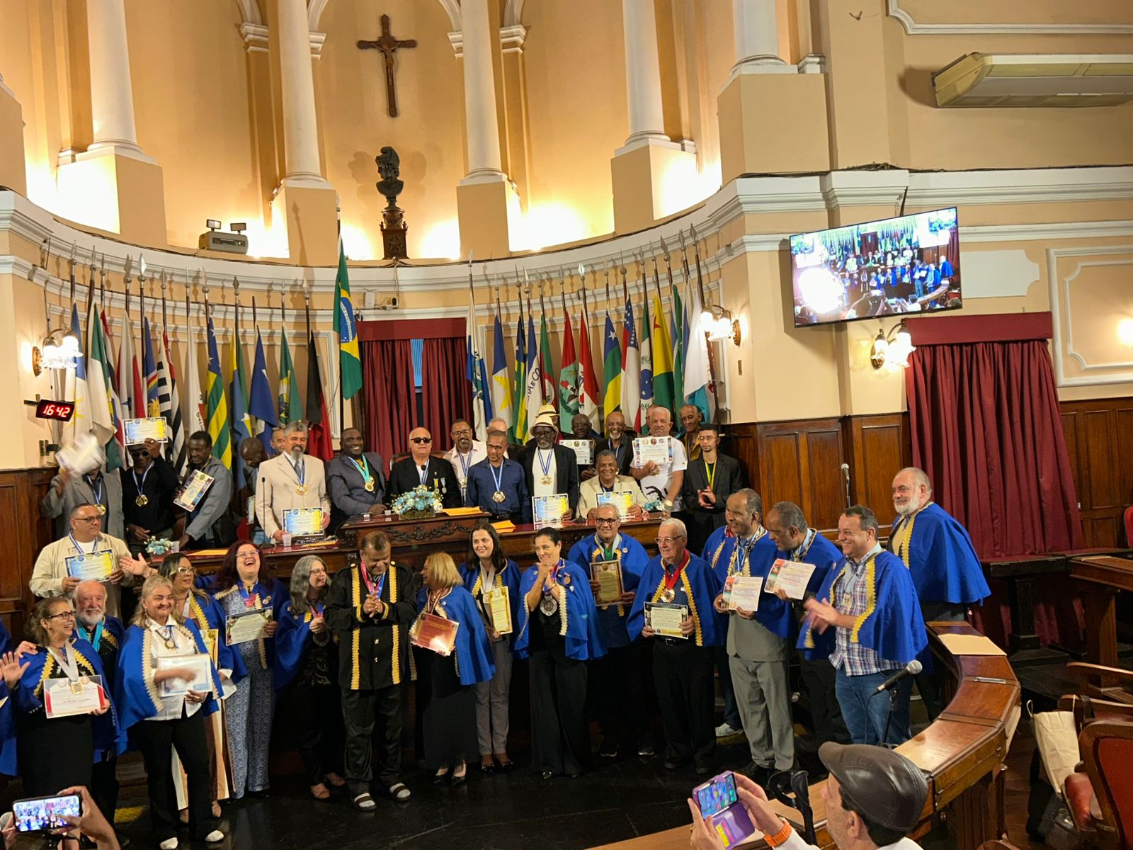 Solenidade realizada pela FEBACLA na Câmara Municipal de Nierói (RJ)