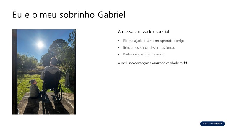 Eu e meu Sobrinho Gabriel