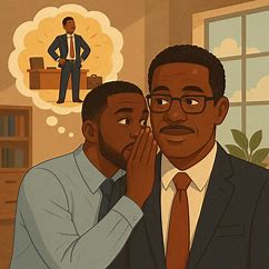 Ua pessoacochichando no ouvido de outra Imagem criada por IA do Bing