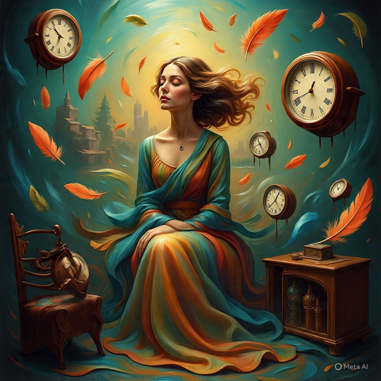 Imagem criada por IA da Meta