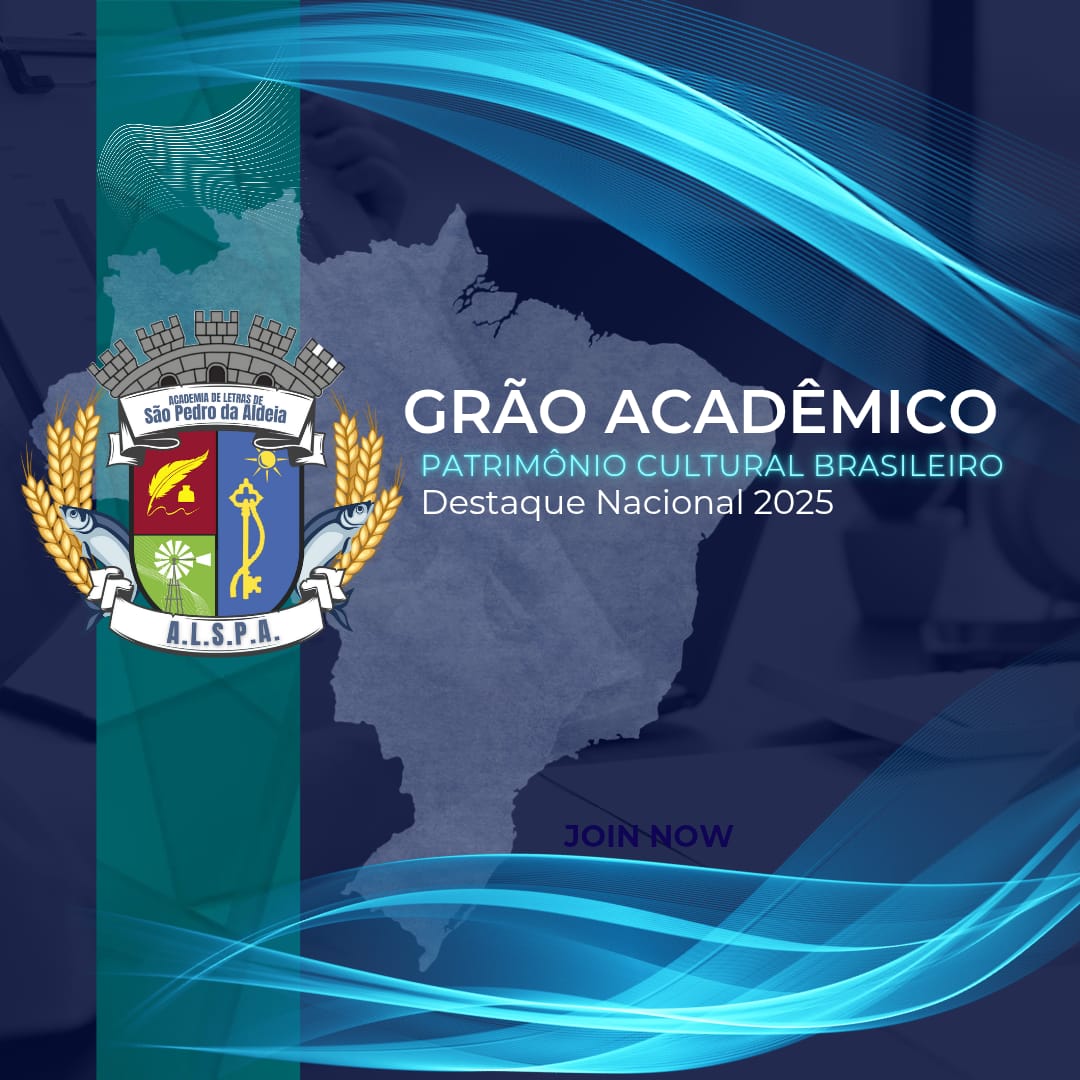 Card do Prêmio Destaque Nacional 2025 e Título Grão Acadêmico - Patrimônio Cultural Brasileiro