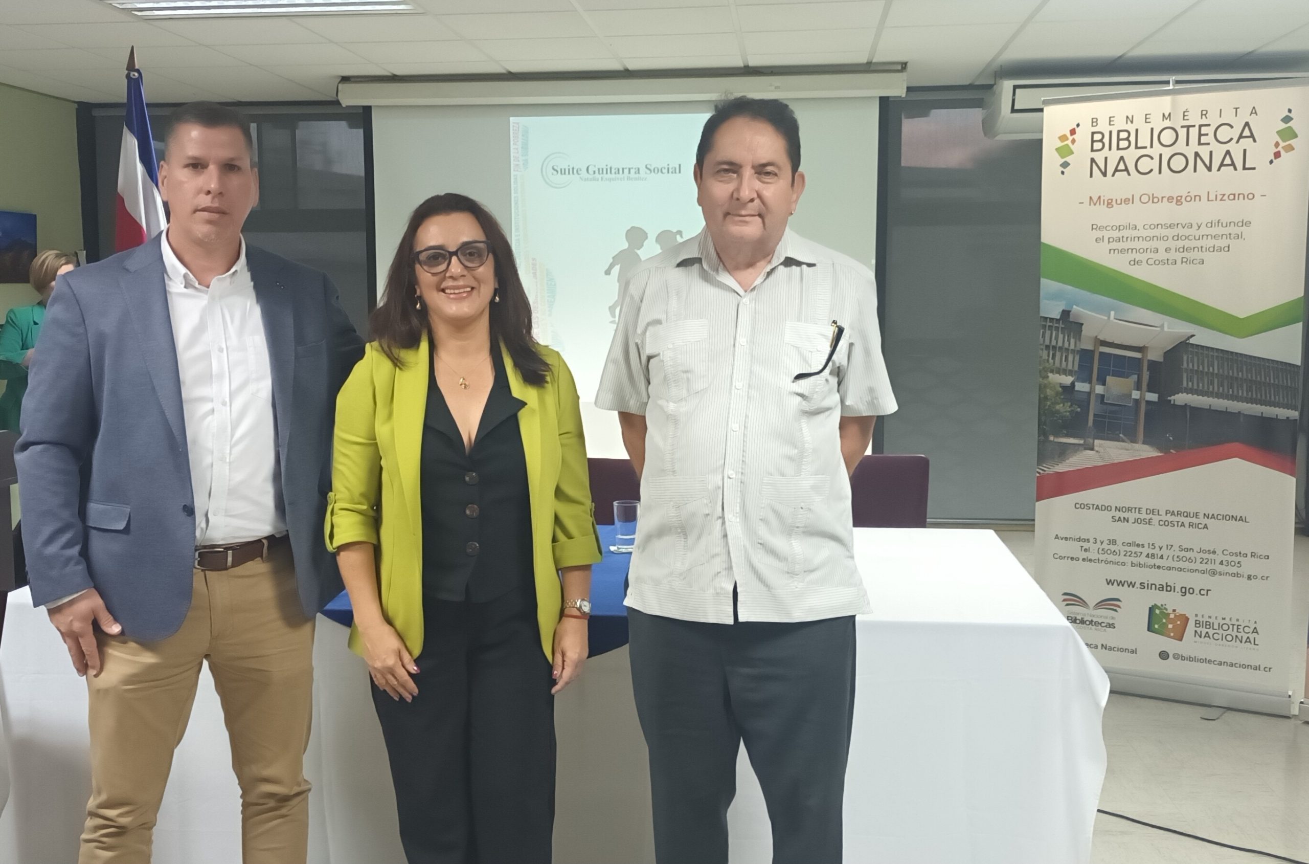 De izquierda a derecha: Osvaldo Matamoros Zamora, Natalia Esquivel Benítez y Mario Solera. Foto/ 28/01/26. Crédito: Carlos Jarquín.