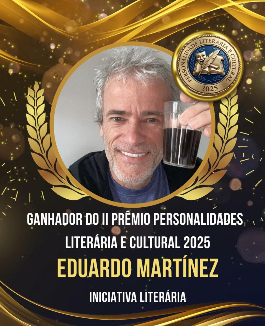 Card sobre o II Prêmio Personalidades Literárias e Culturais 2025