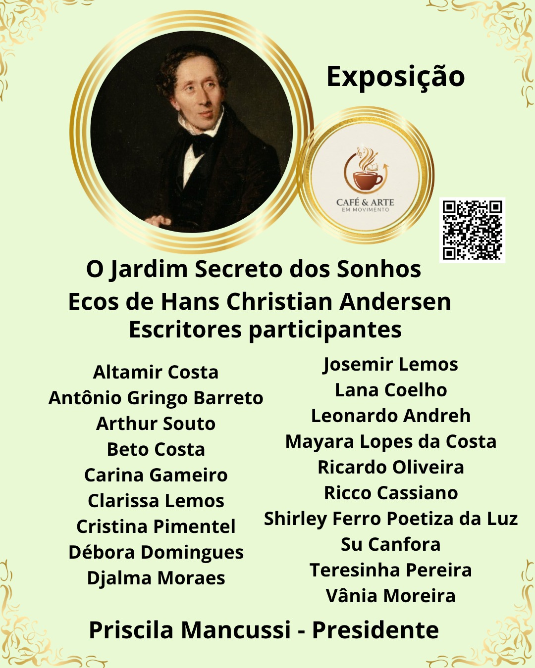 Card da exposição Jardim Secreto dos Sonhos, no Tatuapé