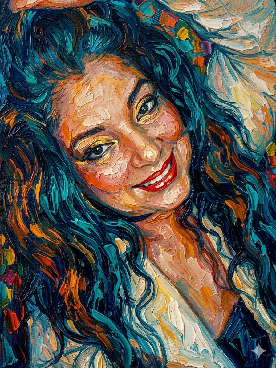 Foto da autora criada pela IA do Gemini
