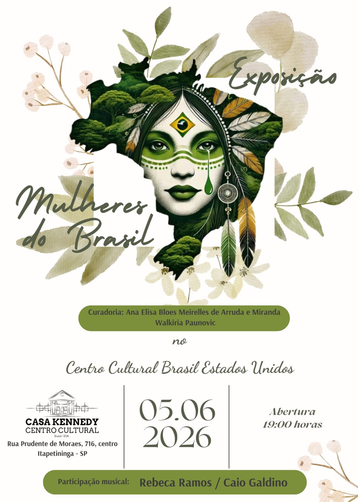 Card da exposição Mulheres do Brasil