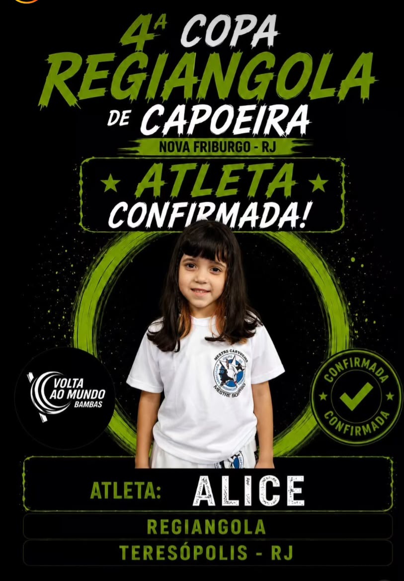 Card da 4ª Copa REgiangola de Capoeira - Nova Friburgo (RJ)
