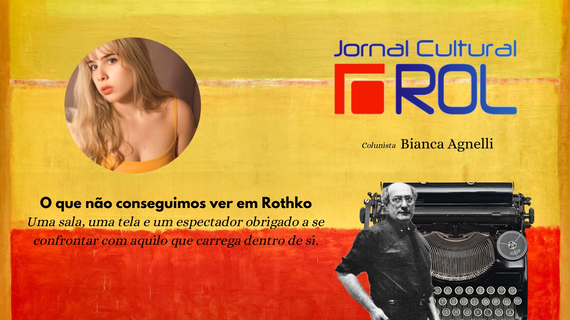 Card da crítica de arte 'O que não conseguimos ver em Rothko'