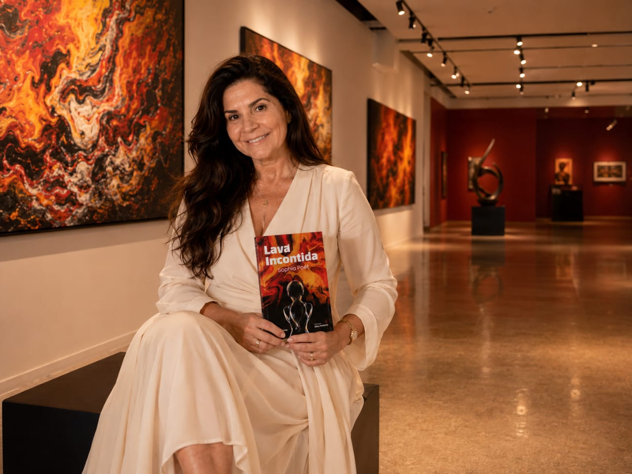 Ella Dominici, autora do livro 'Lava Incontida'